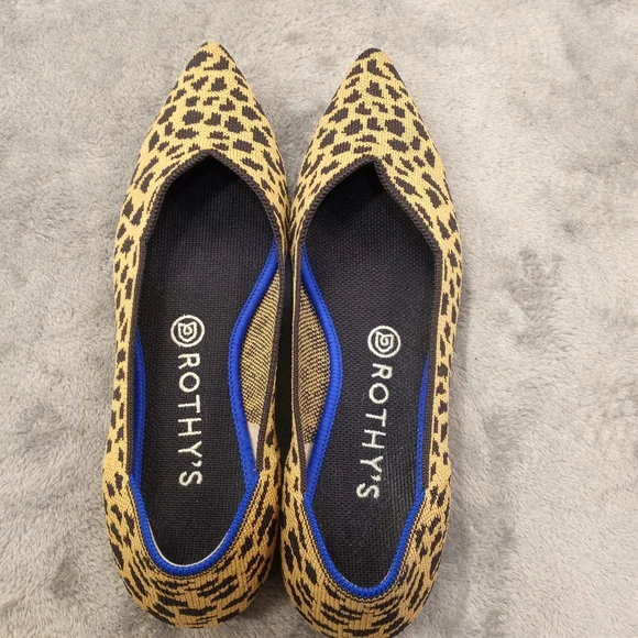 Rothy's Leopard Print Women's Flats Size 9 - Picture 5 of 11